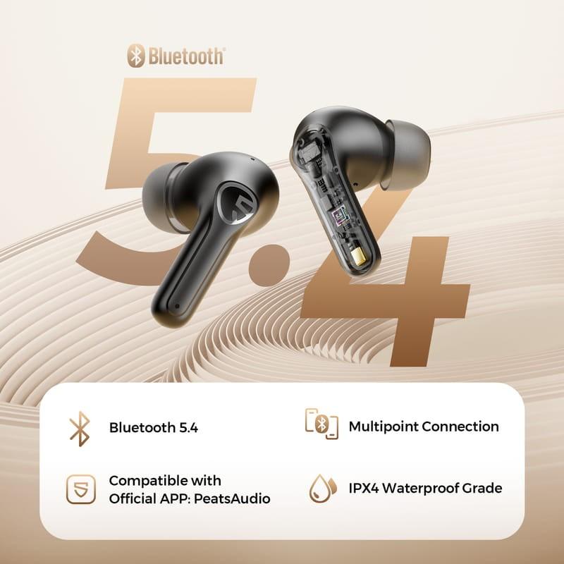 Bluetooth de SoundPEATS T3 Pro TWS Negro - Auriculares Bluetooth