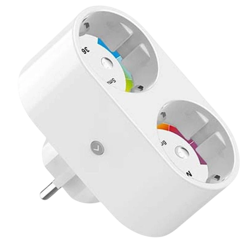 Gosund SP211 3680 W 16 A Wi-Fi 2,4 GHz Double Blanc - Prise intelligente