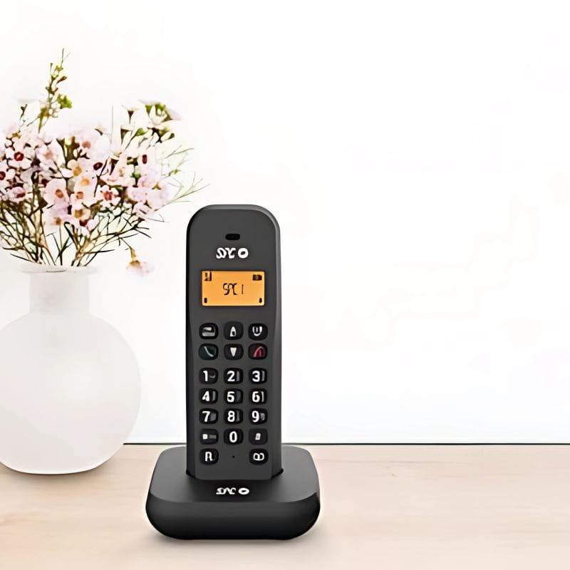 Teléfono inalámbrico SPC KEOPS 7334 Negro con con identificador de llamadas