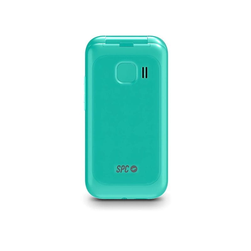 Vue arrière avant du Téléphone Mobile SPC WILD 4G Vert avec détail du bouton SOS
