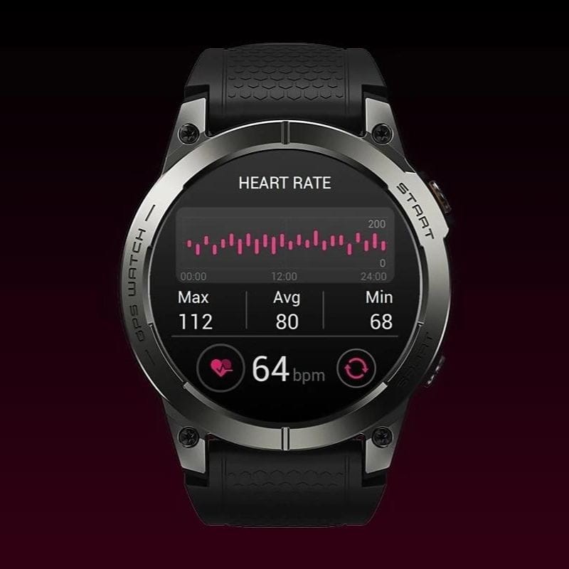 Zeblaze Stratos 3 Pro Black - Relógio inteligente com controlo do ritmo cardíaco imagem