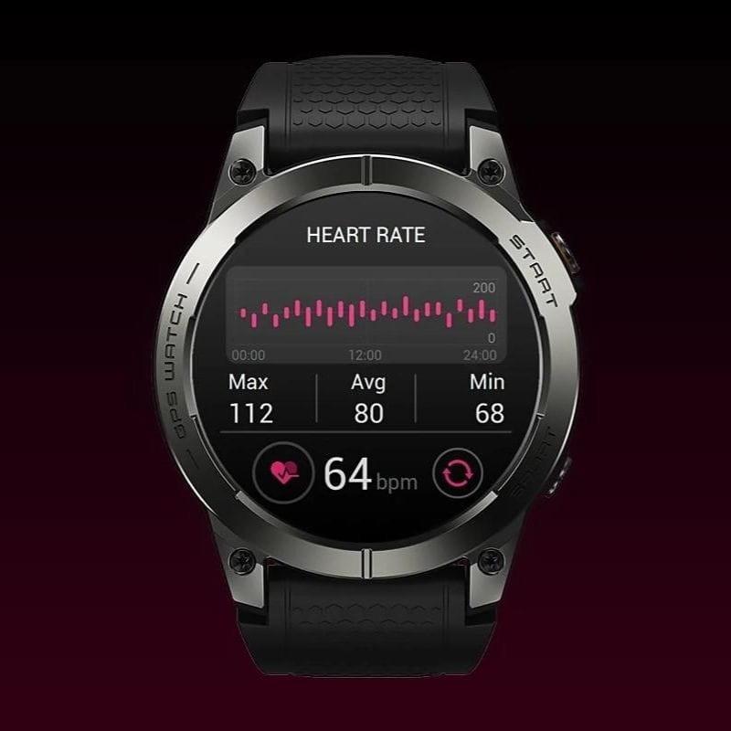 Zeblaze Stratos 3 Pro Black - Relógio inteligente com controlo do ritmo cardíaco imagem