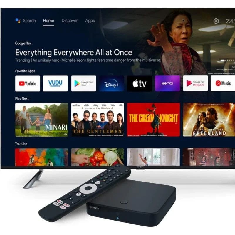 Conexão de Strong SRT 420 4K 2GB/8GB Preto - Android TV com TDT