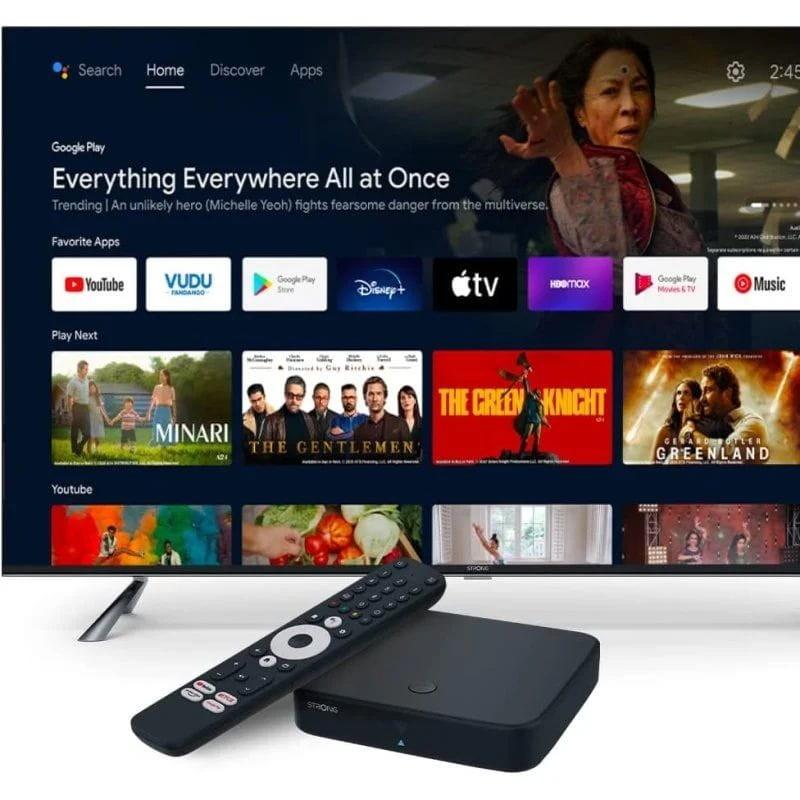 Conexão de Strong SRT 420 4K 2GB/8GB Preto - Android TV com TDT