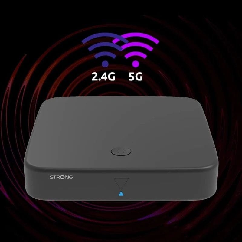 Rede WiFi Dupla de Strong SRT 420 4K 2GB/8GB Preto - Android TV com TDT