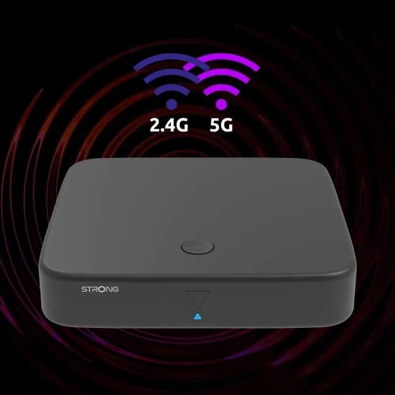 Rede WiFi Dupla de Strong SRT 420 4K 2GB/8GB Preto - Android TV com TDT