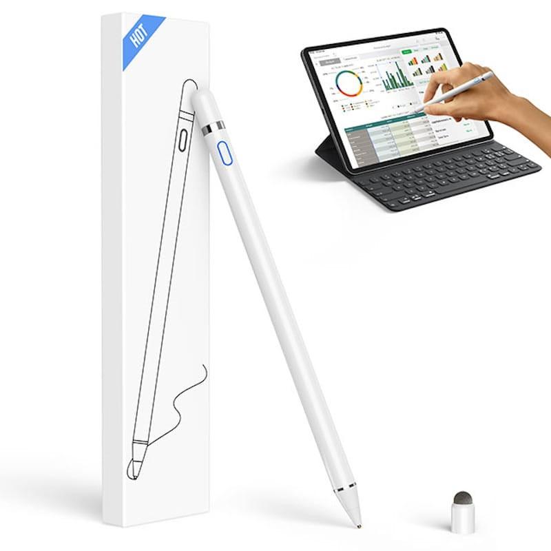Lápiz Stylus K811 Capacitivo Blanco para Xiaomi Pad/Apple iPad/Samsung Tab - Caja