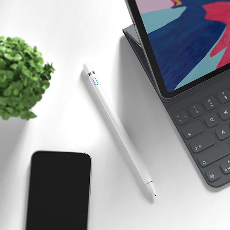 Lápiz Stylus K811 Capacitivo Blanco para Xiaomi Pad/Apple iPad/Samsung Tab - Adaptable