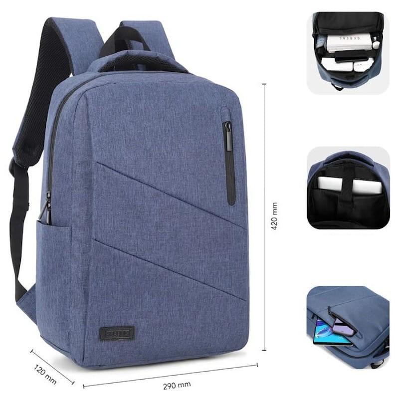 Subblim City Laptop Backpack 15.6 Bleu Dimensions