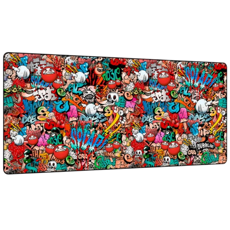 SUBBLIM Graffiti XL Multicolorido - Tapete para rato