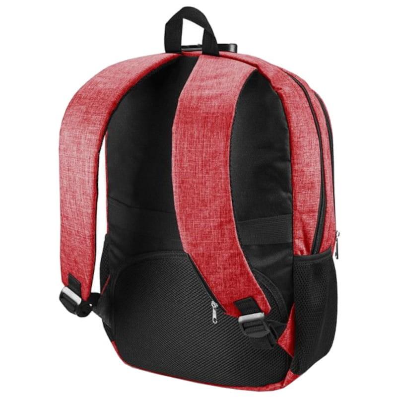 Vista trasera de Subblim Urban Lock System 16 Rojo - Mochila para Portátil