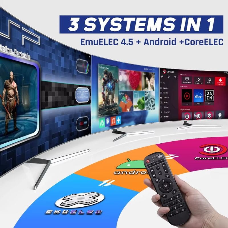 Triplo SO de Super Console X2 Pro 2GB/8GB Triple OS + Cartão de 256GB - Consola Retro