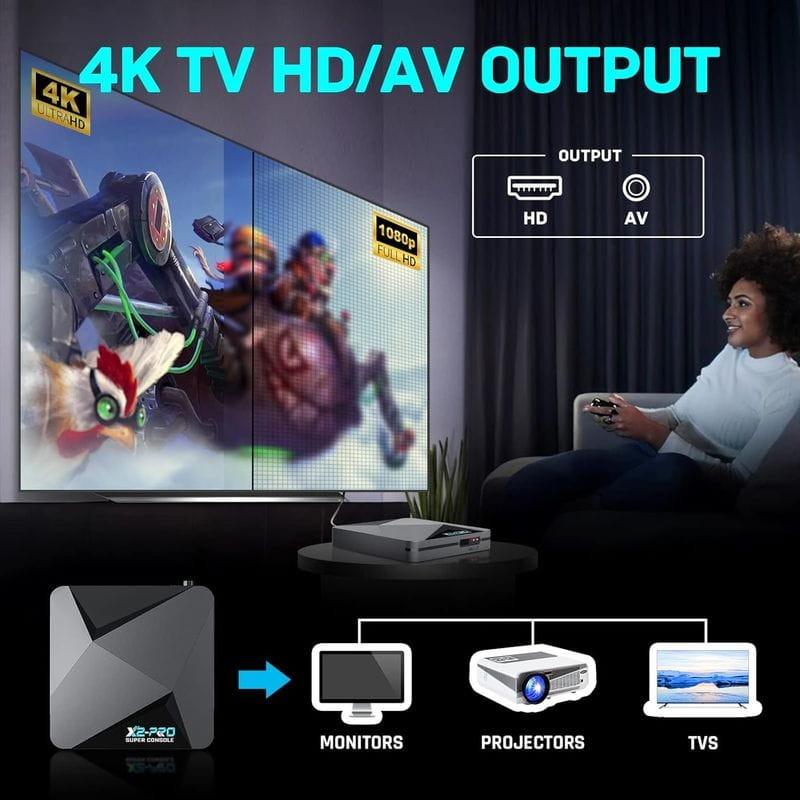 Qualidade de imagem de Super Console X2 Pro 2GB/8GB Triple OS + Cartão de 64GB - Consola Retro