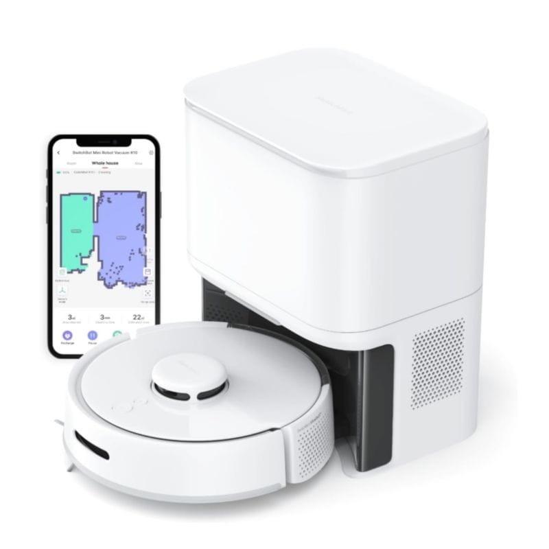 Robot aspirador SwitchBot K10+ com assistentes virtuais