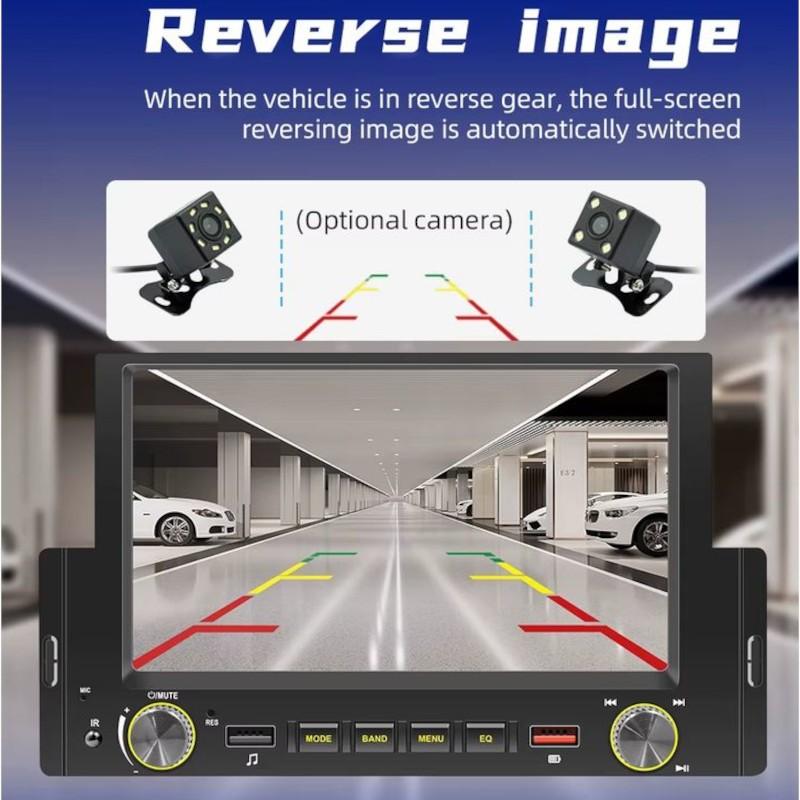 Potente Autorradio 1 DIN SWM 170-J 2GB/64GB GPS Carplay/Android Auto Negro