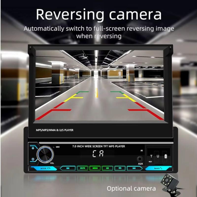Câmaras traseiras de Autorrádio 1 DIN SWM 9614C 7 polegadas Bluetooth/Carplay USB Preto