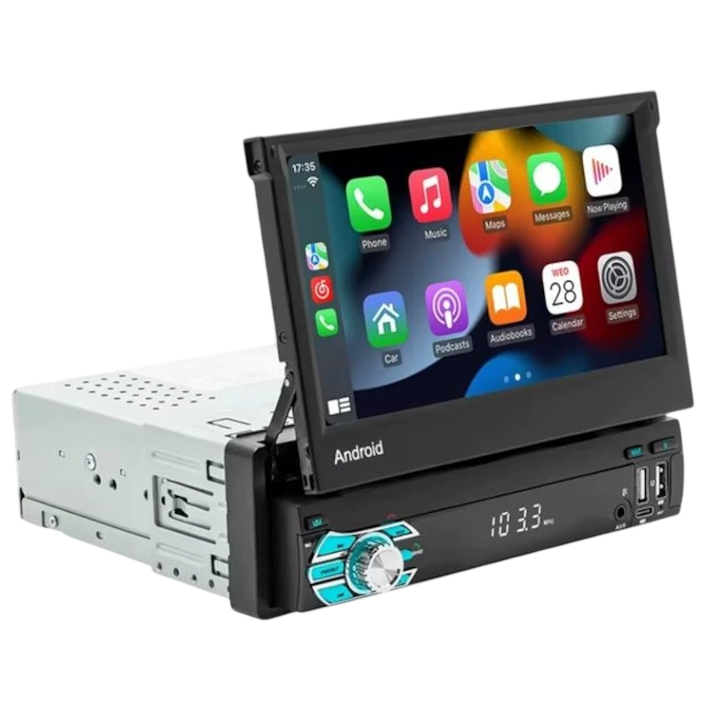 Autoradio 1 DIN SWM 9710-J LED 7 pouces 2Go/64Go GPS Carplay Noir