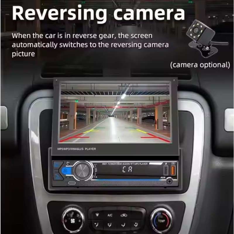Câmaras de visão traseira de Autorádio 1 DIN SWM 9901 Bluetooth Preto