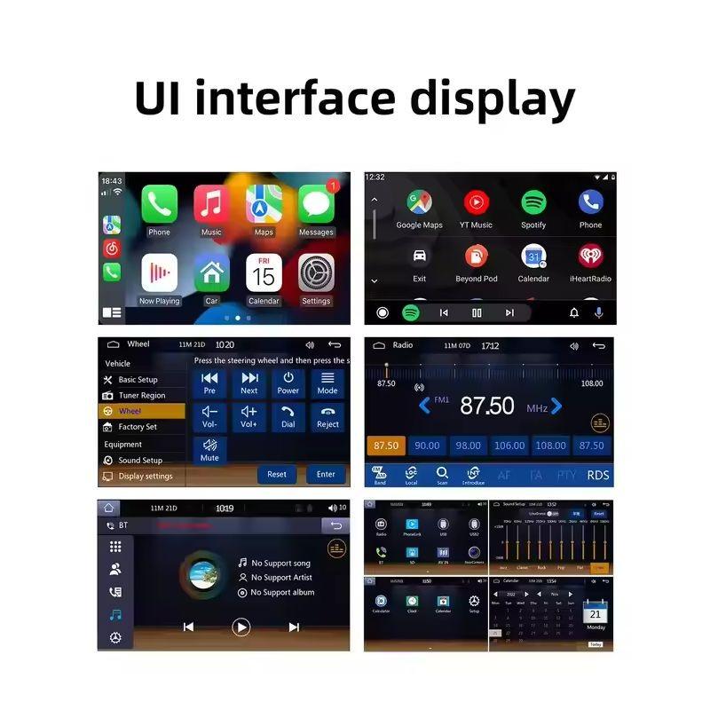 Interface UI de Autorádio 1 DIN SWM 9901 Bluetooth Preto