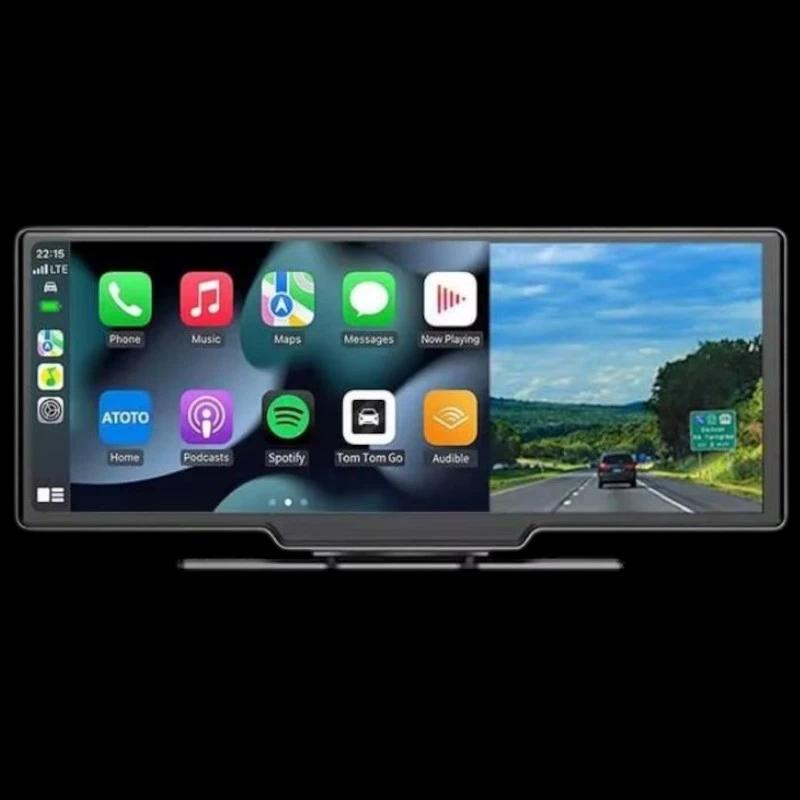 Pantalla táctil universal SWM B5303R 10.26 pulgadas Carplay/Android Auto Inalámbrico Dash Cam Integrada Negro - Reproductor multimedia para coche