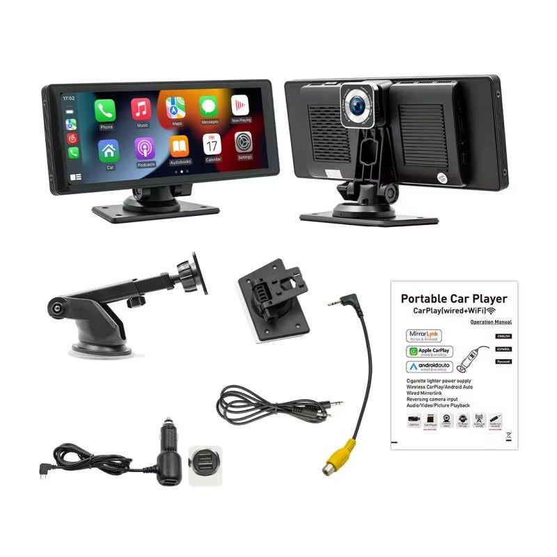 Contenido de la caja de Pantalla táctil universal SWM B5303R Negro - Reproductor multimedia para coche