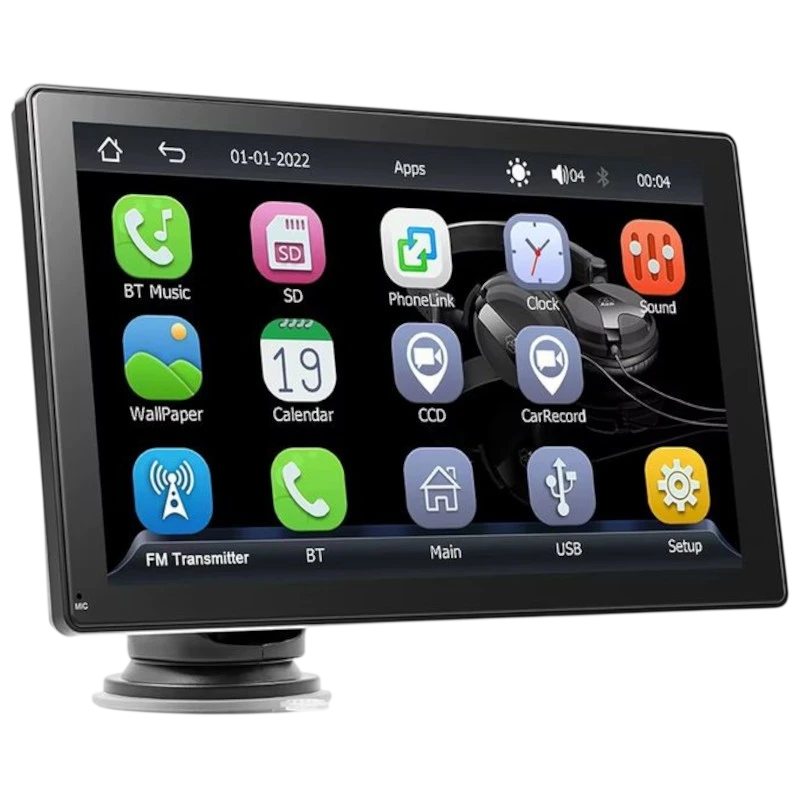 Pantalla táctil universal SWM B5308 9 Pulgadas Carplay y Android Auto Negro - Reproductor multimedia para coche