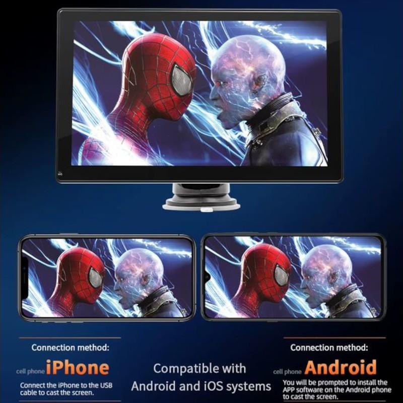 MirrorLink de Ecrã tátil universal SWM B5308 Preto - Leitor multimédia para automóvel