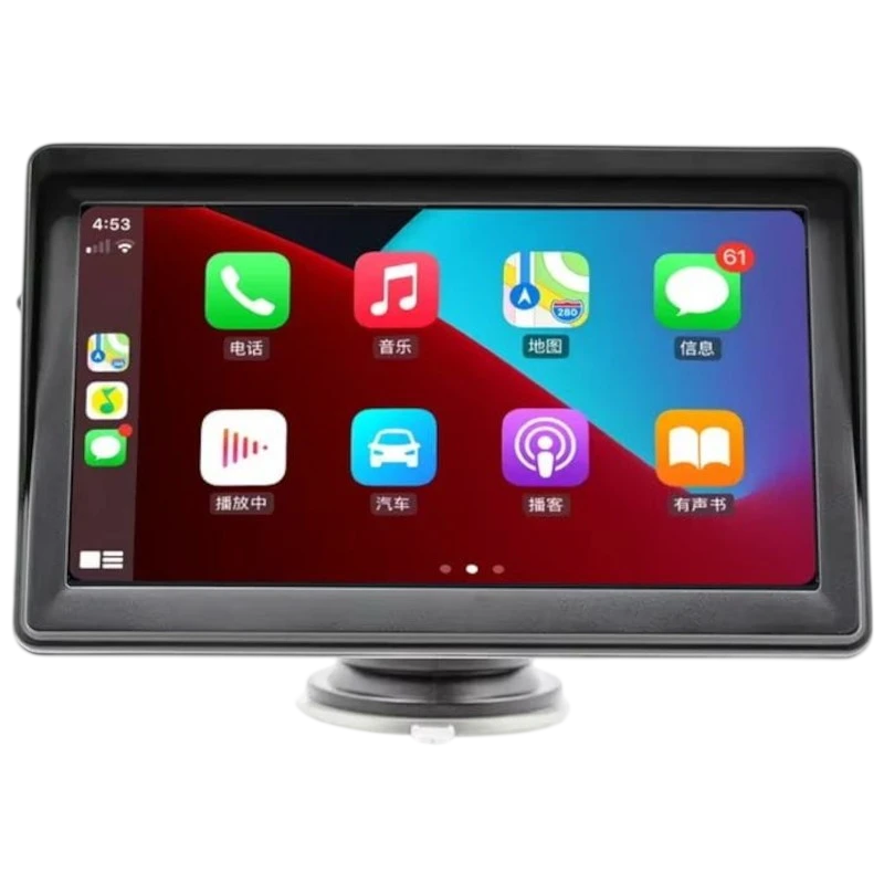 Pantalla táctil universal SWM B600W 7 pulgadas Carplay/Android Auto Inalámbrico Negro - Reproductor multimedia para coche