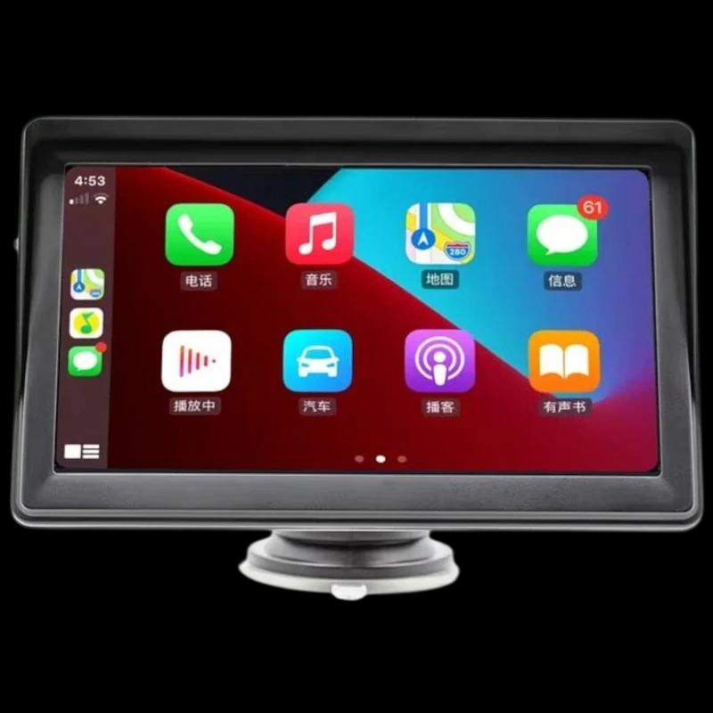Pantalla táctil universal SWM B600W 7 pulgadas Carplay/Android Auto Inalámbrico Negro - Reproductor multimedia para coche