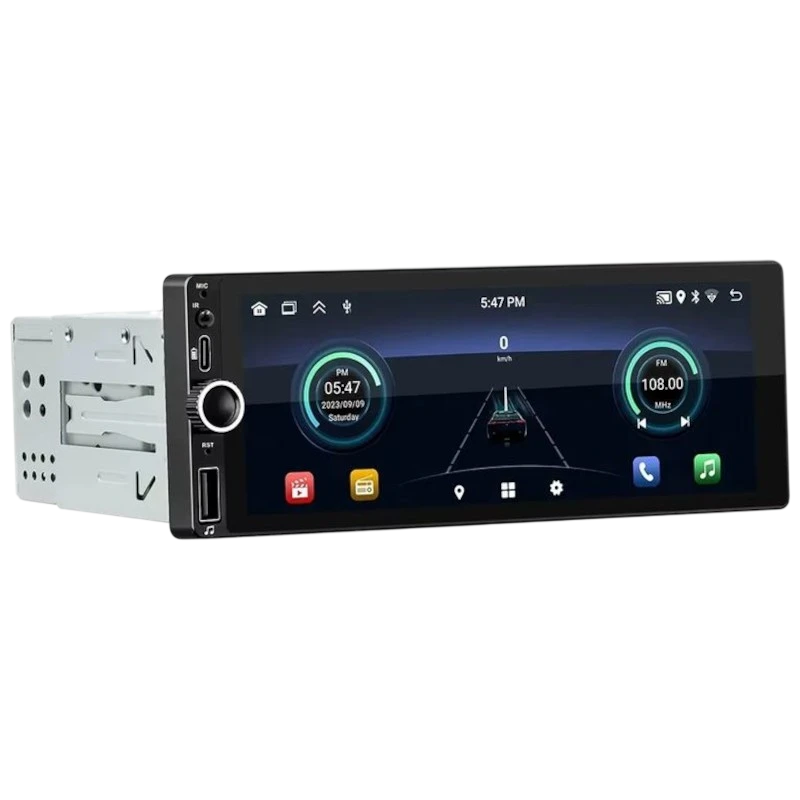 Autoradio 1 DIN SWM D6021A 2Go/64Go GPS Carplay/Android Auto Noir