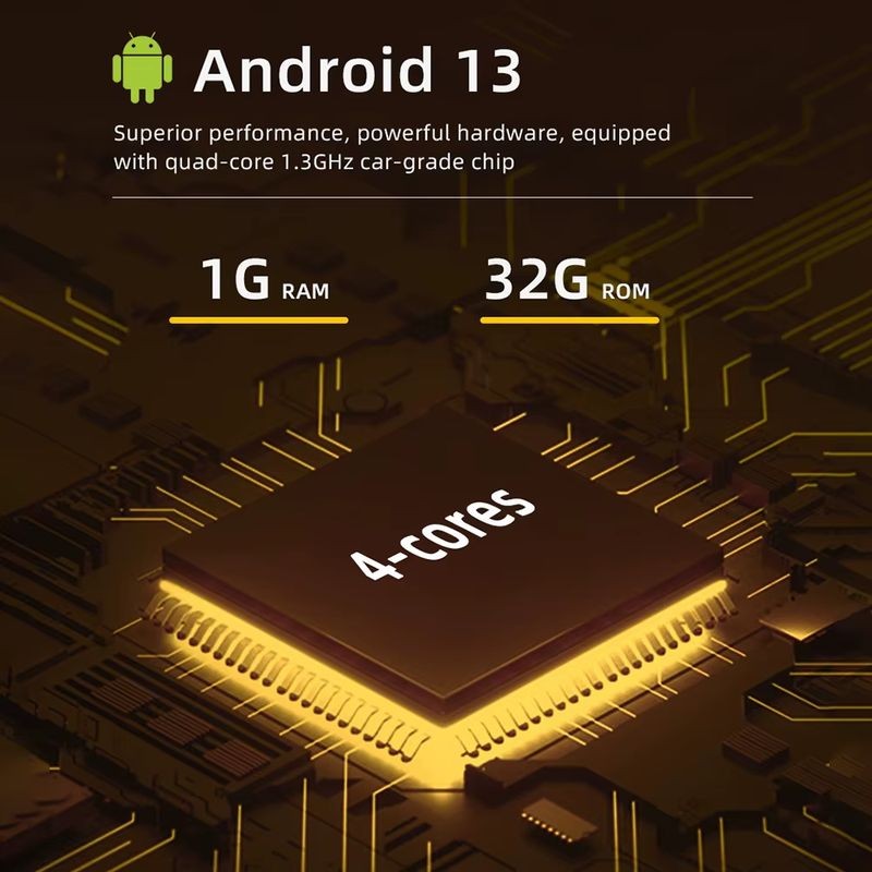 Processador de Autorrádio 1 DIN SWM D6021A 2GB/64GB GPS Carplay/Android Auto Preto