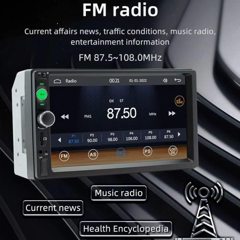 Gran imagen de Autorradio 2 DIN SWM F7010C 7 pulgadas Bluetooth/Carplay USB Negro