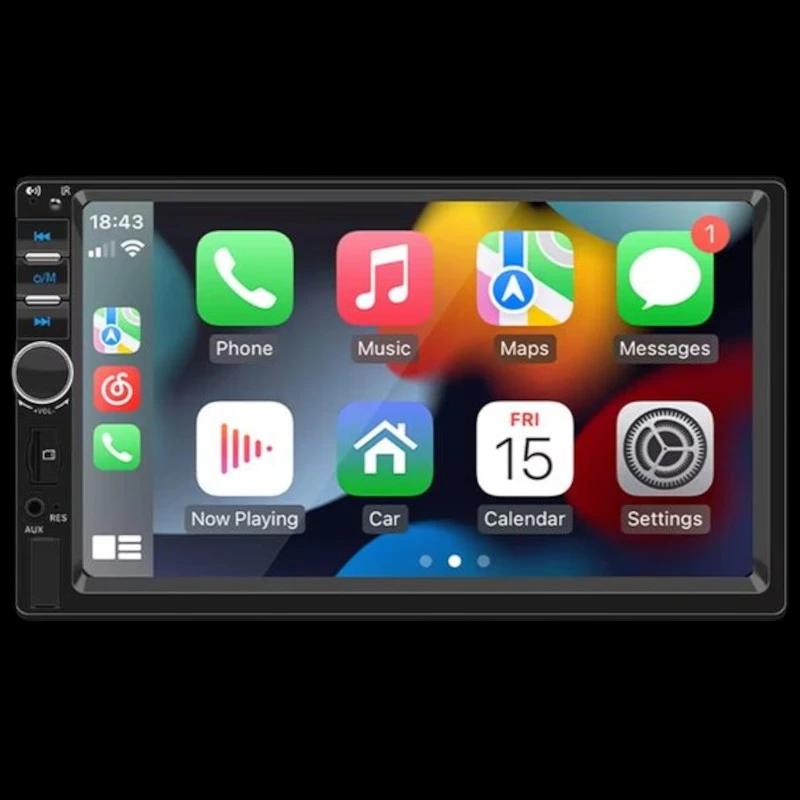 Autorrádio 2 DIN SWM F7018C 7 polegadas Bluetooth/Carplay USB Preto