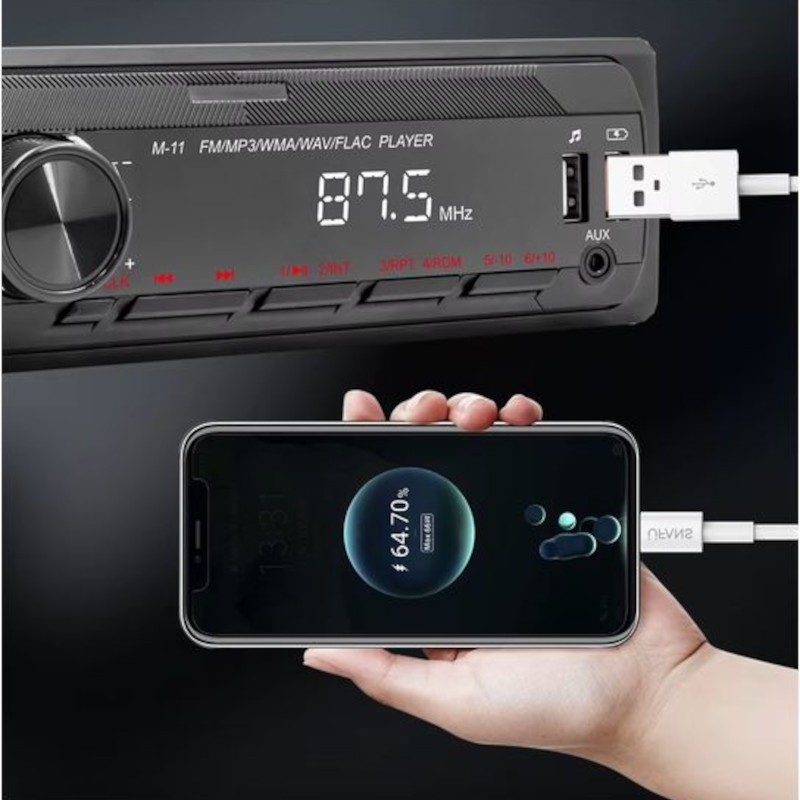 Ecrã de Autorádio 1 DIN SWM M11 Bluetooth Preto
