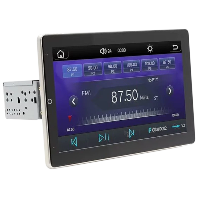 Autoradio 1 DIN SWM YT-9930L 10.1 pouces Bluetooth/CarPlay Sans Fil USB Noir