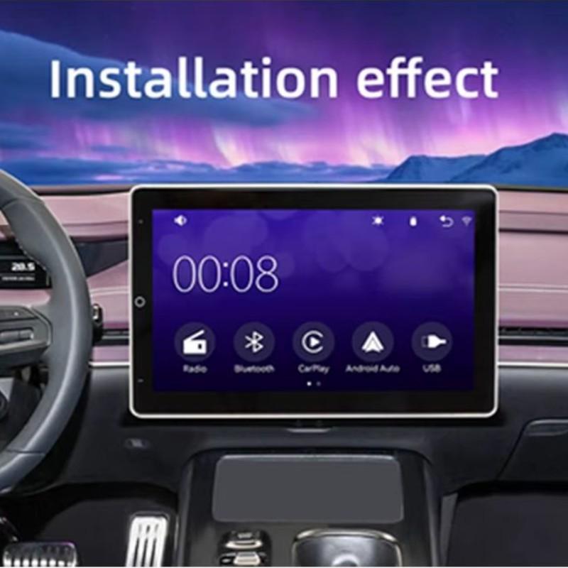 Universel de Autoradio 1 DIN SWM YT-9930L 10.1 pouces Bluetooth/CarPlay Sans Fil USB Noir