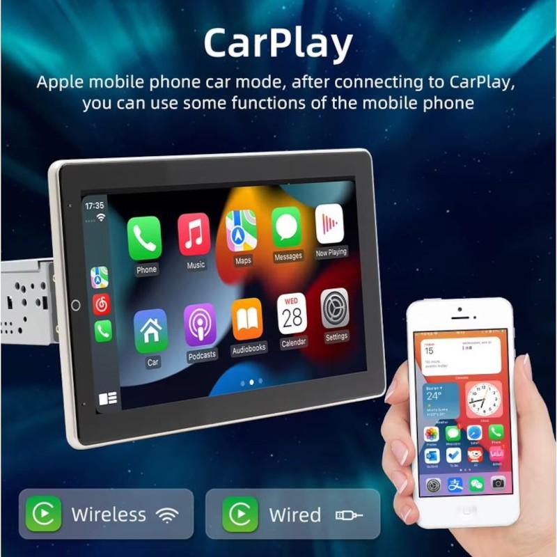 Haute qualité de Autoradio 1 DIN SWM YT-9930L 10.1 pouces Bluetooth/CarPlay Sans Fil USB Noir