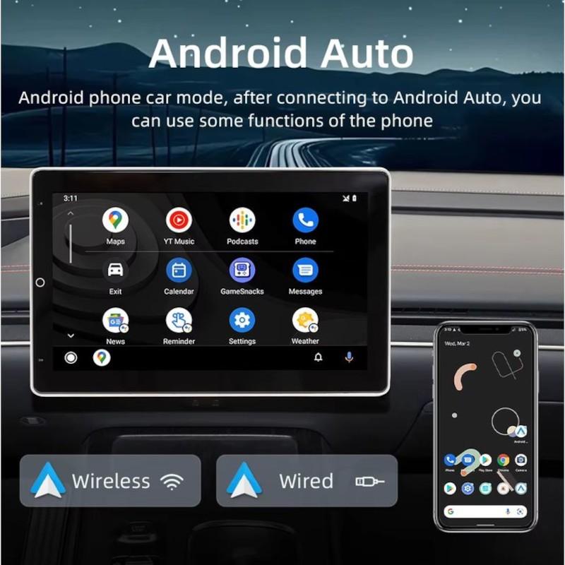 Puissant de Autoradio 1 DIN SWM YT-9930L 10.1 pouces Bluetooth/CarPlay Sans Fil USB Noir