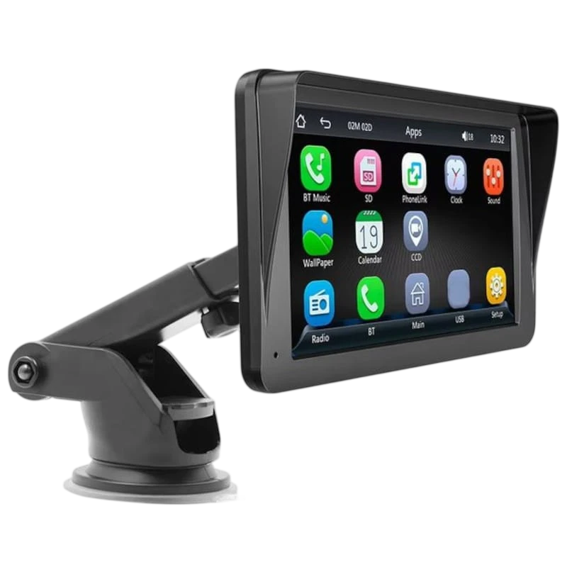 Pantalla táctil universal SWM B5300L 7 pulgadas Carplay/Android Auto Inalámbrico Negro - Reproductor multimedia para coche