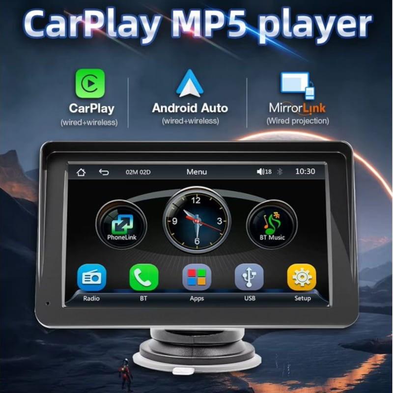 Frontal de Pantalla táctil universal SWM B5300L Negro - Reproductor multimedia para coche