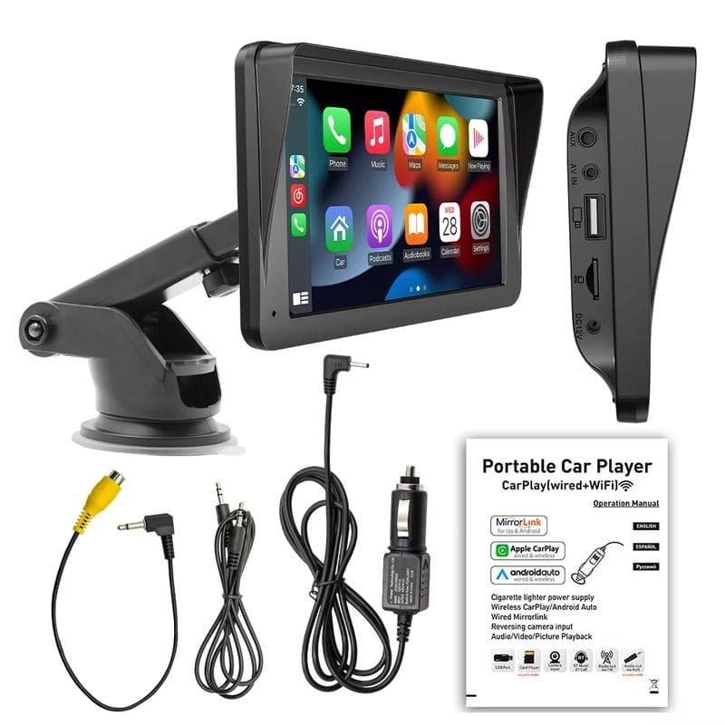 Contenido de la caja de Pantalla táctil universal SWM B5300L Negro - Reproductor multimedia para coche