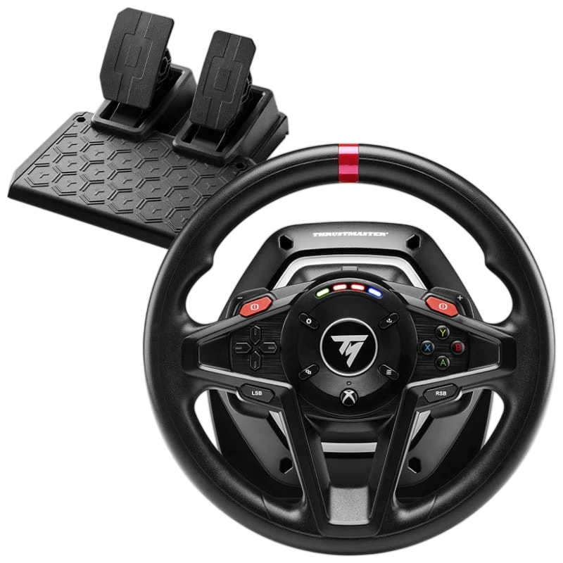 Thrustmaster T128 Negro USB Volante + Pedales Analógico PC, Xbox, Xbox One