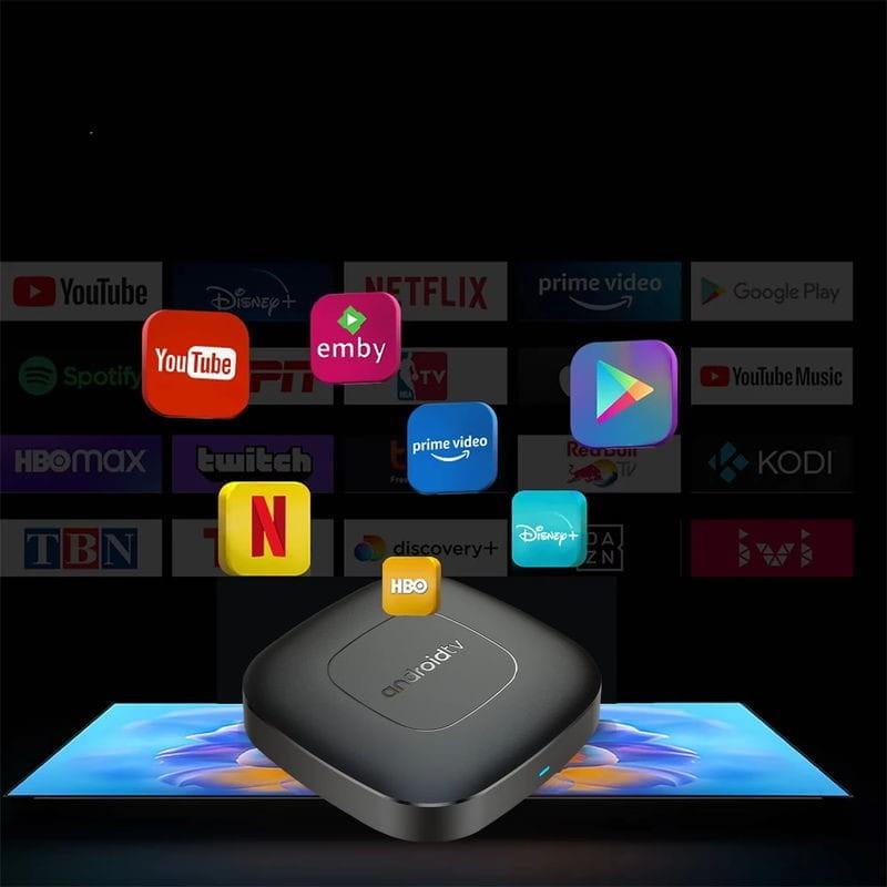 APPs de T1 8K H313 2GB/16GB Wifi Dual Android 13 Negro - Android TV