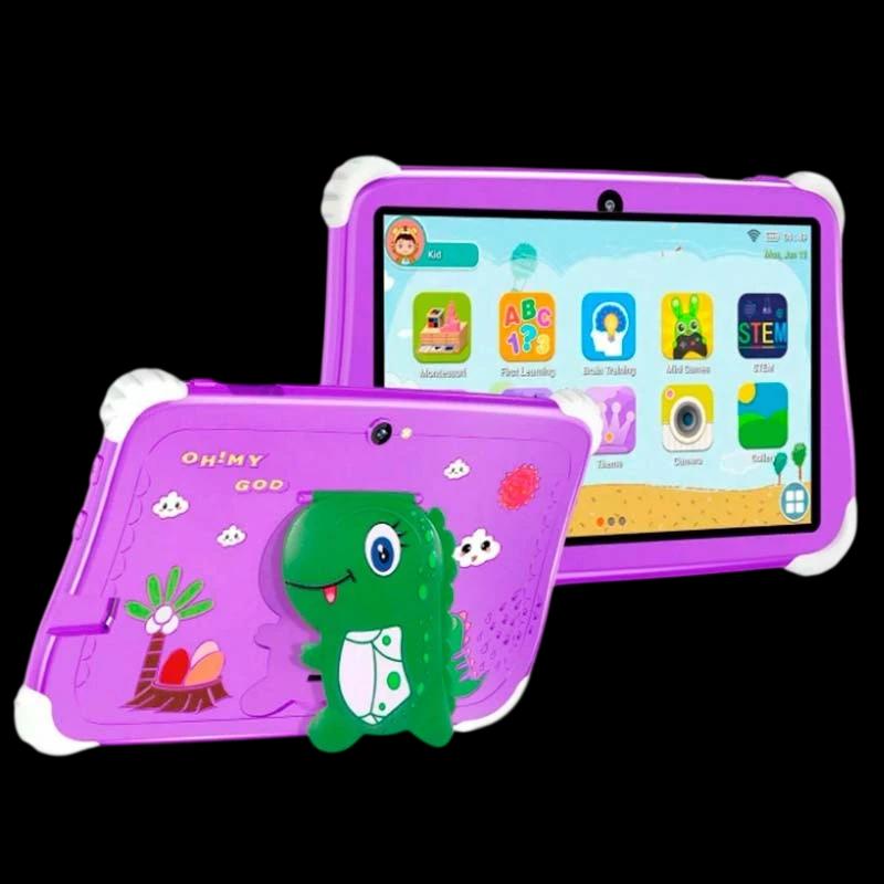 Powerbasics MT6735 2GB/16GB Dino Lila - Tablet para niños