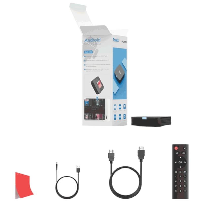 Tanix TX1 4K 1GB/8GB Android 10 - Android TV Contenido de la caja