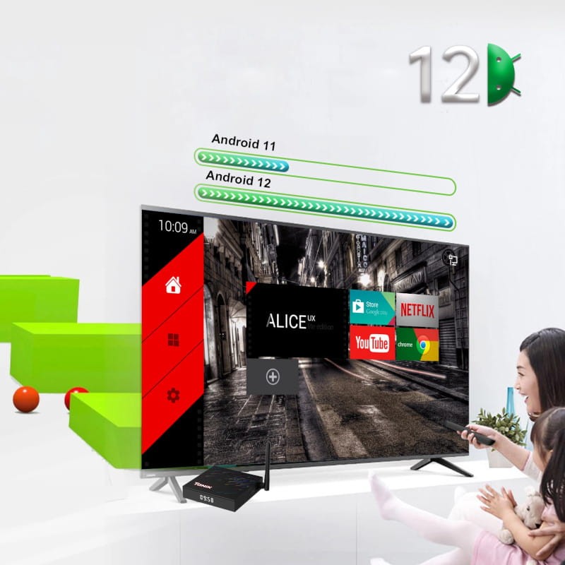 Tanix TX68 H618 4 GB/32GB Android 12 - Android TV - Android