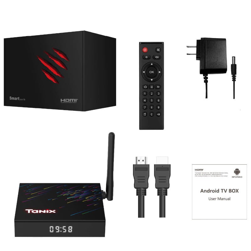 Tanix TX68 H618 4 GB/32GB Android 12 - Android TV - Conteúdo