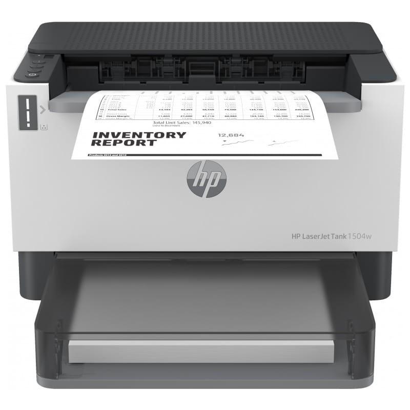 HP LaserJet Impresora Tank 1504w Láser Blanco y Negro WiFi Negro – Impresora Láser vista de frente