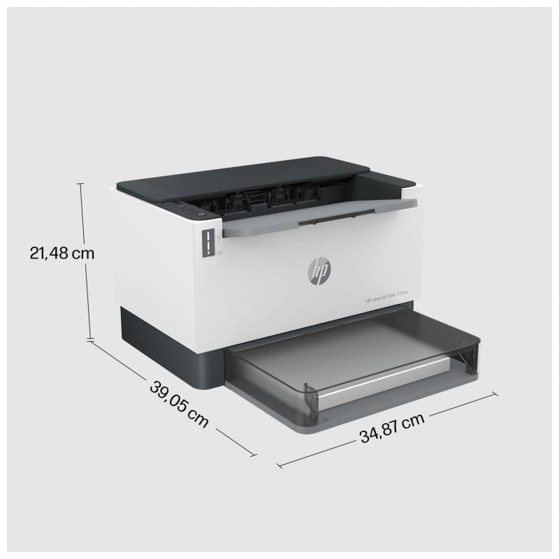 HP LaserJet Impresora Tank 1504w Láser Blanco y Negro WiFi Negro – Impresora Láser vista dimensiones