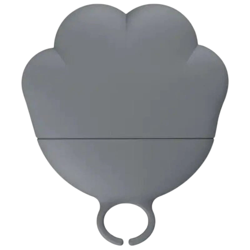 Tapa de silicona para latas Lovely Paw Gris